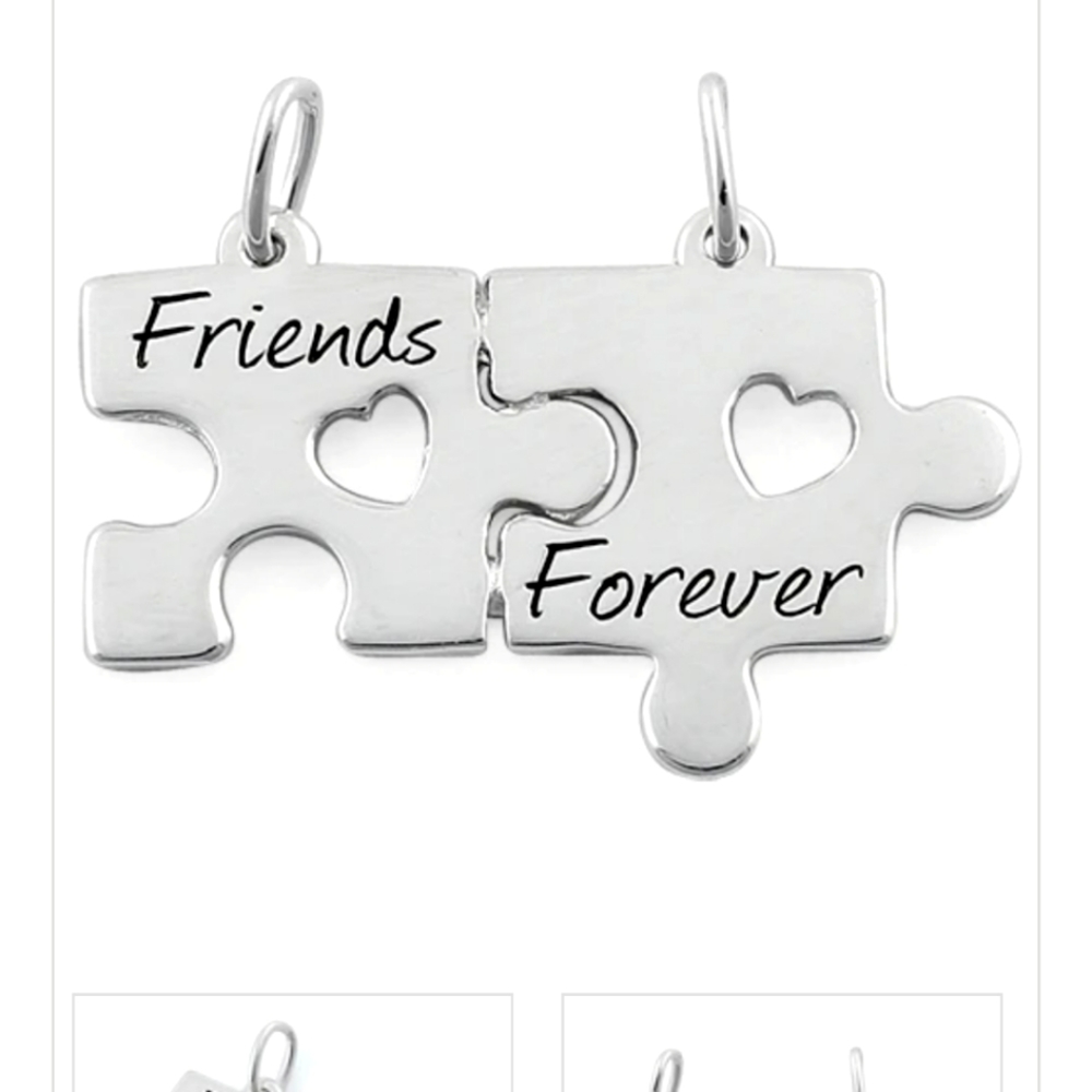 925 sterling silver best friends charms